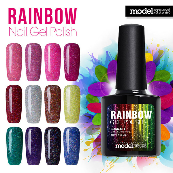 Beautiful Neon Rainbow Nails 10ML UV Nail Gel Polish Professional Long-lasting Nail Gel Varnish for Nail Art Design