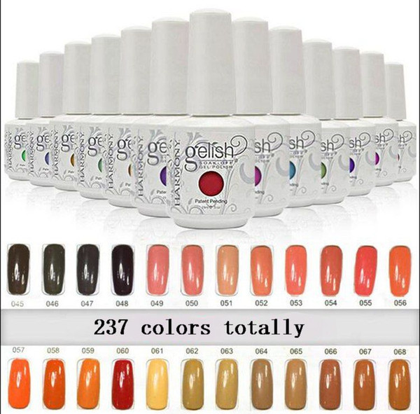 2016 New arrival 237 colors Harmony gelish SOAK-OFF GEL POLISH Nail Gel 100 pcs/lot DHL free