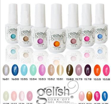 2017 Top quality Harmony Gelish nail polish 440 Colors 15ml Gel Polish UV Color Gel Soak Off base Gel top it off matte foundation Fedex