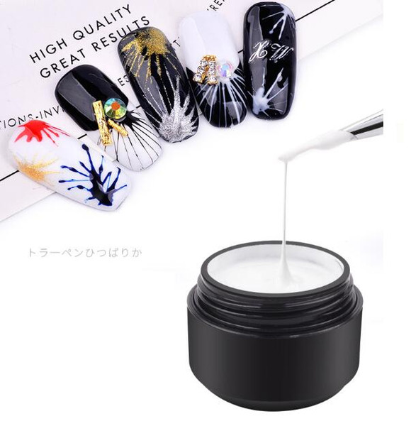 Tatyking New Nail Art Stretch Drawing Nail Oil Gelatin UV Gel Creative Painting Phototherapy Painting Flower Glue DIY Silk Pull Glue