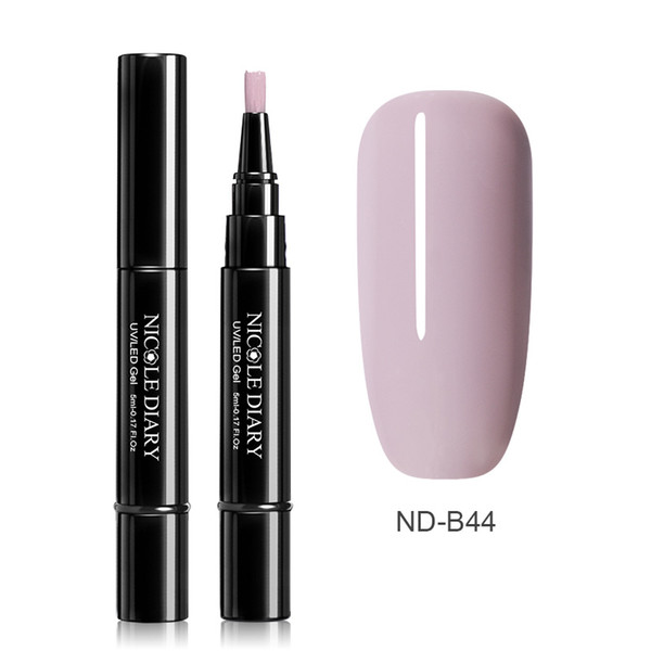 Newest 3 In 1 Gel Nail Varnish Pen Glitter One Step Nail Art Gel Polish Hybrid 60 Colors Easy To Use UV Gel Lacquer
