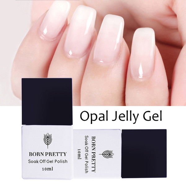 2019 Pretty Opal Jelly Gel Polish White Uv Gel Nail Polish 10ml Gel Varnish Manicure Art Decoration Uv Led