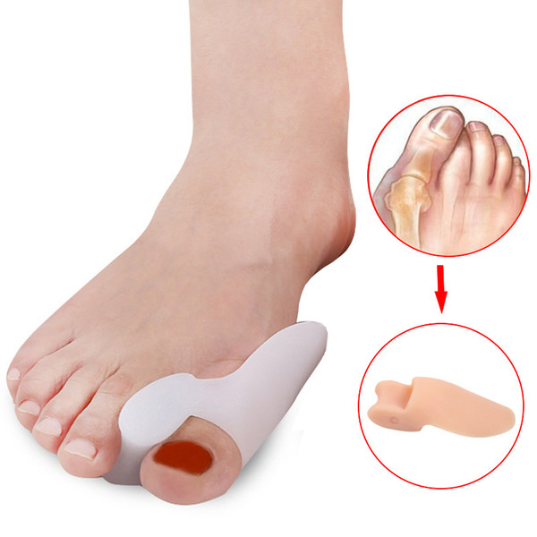 Silicone Gel Bunion Splint Big Toe Separator Overlapping Spreader Protection Corrector Hallux Valgus Foot Massager 3 Pairs/Lot