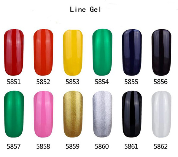 WHOLESALE New arrival 12 colors Mei-charm nail line gel 16 ml 0.55fl.oz nail beauty tool