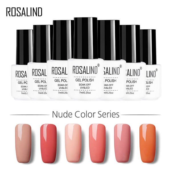 ROSALIND Gel 1S 7ML Nude Color Series Gel Nail Polish Acrylic For Nail Art False Tips Extension Lacquer Varnishes Manicure