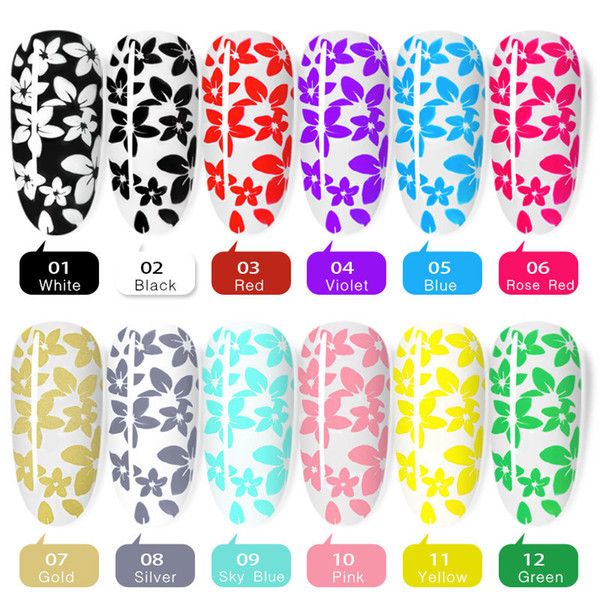 Limegirl 8ml Gel Polish Nail Stamping Gel Colorful Lacquer Soak Off Stamp Varnish UV For A Manicure Nail Art Printing Plate