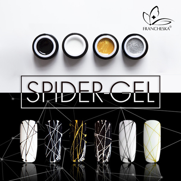 8ml Nail Spider Gel Web Painting Creative Nail Art UV Gel Wire Drawing Elasticity Point Line Soak Off Spider Varnish