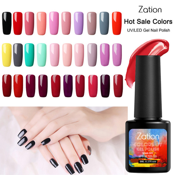 Zation Ordinary 52 Colors Nails Gel Varnish Semi-permanent UV Gel Nail Polish Top Gellak Nails Lacquer Decorations Manicure