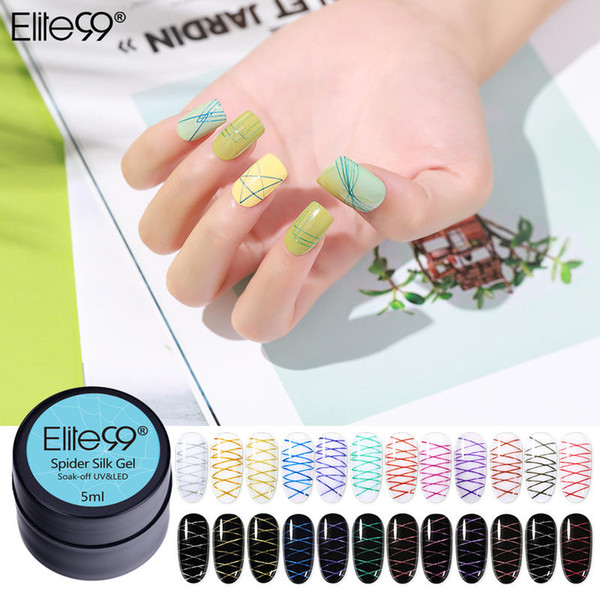 Elite99 5ml Wire Drawing Nail Gel Lacquer Painting Gel Varnish Point To Line Pulling Silk Spider Creative Nail Art Polish