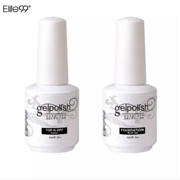 Elite99 15ml Nail Art Decorations Gel Nail Polish Foundation for Art Beauty LED Lamp Needed Top And Base Coat UV Gel Nail