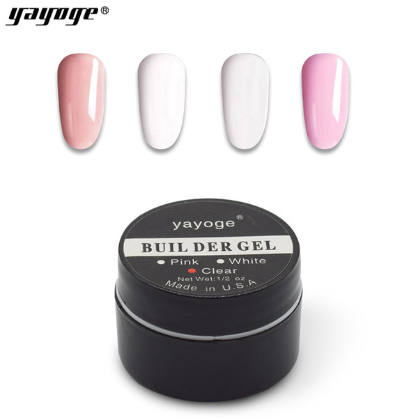 Yayoge Black Box Builder Gel for Nail Extensions Nail Enhancement Builder Gel Varnish 14ml 4 Colors Nail Poly Builder Gel