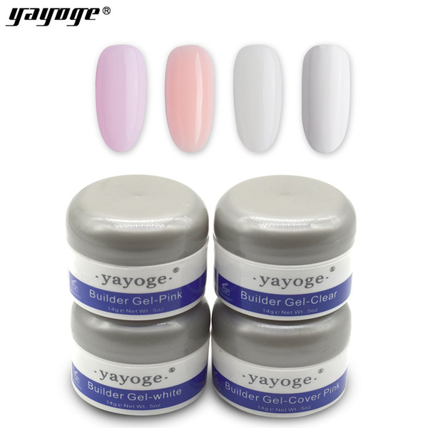 Yayoge Poly Gel Kit Nail Builder Gel 14g 7 Colors Varnish Quick UV Lacquer Slip Solution Nail Poly Builder Gel