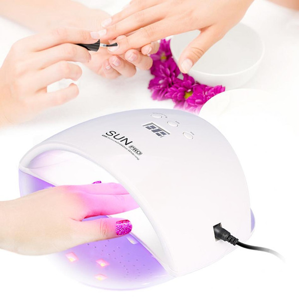 Portable 48W SUN Pro Nail Dryer UV LED Nail Lamp Gel Polish Curing Lamp LCD Display Lamp for Nail Dryer