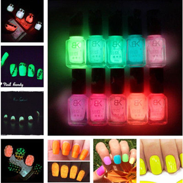 12 colors Hot Selling Summer cool candy color Fluorescent Neon Luminous gel Nail Polish for Glow in Dark Nail Varnish Girls love