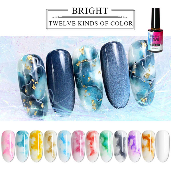 15ml Watercolor Nail Polish Blooming DIY Nail Gel Manicure Decor Salon Set Smoke Effect Bubble Varnish Manicure Accessories