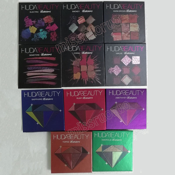 Beauty Makeup Obsessions Eye Shadow Palette 9 color pallets 11 Style Topaz Amethyst Ruby Emerald Sapphire eyeshadow