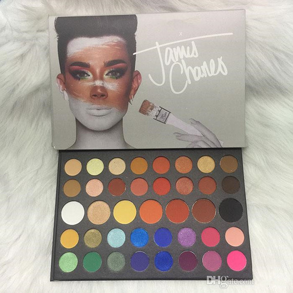 Free Shipping by ePacket Newest Makeup Eye Beauty James Charles Eyeshadow Palette 39 Colors Christmas Eye shadow Powder Palette With Gifts