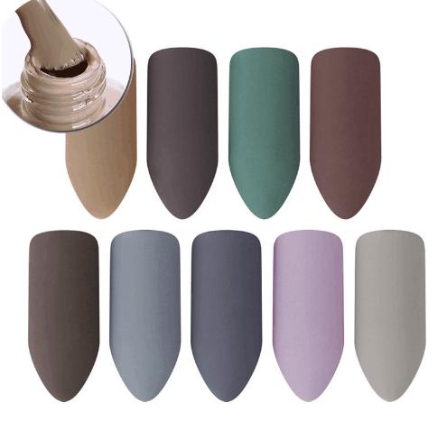 BORN PRETTY Matte Dull Nail Polish Varnish 9ml Nail Lacquer Manicure Nail Art Tips Color Polish 1 Bottle