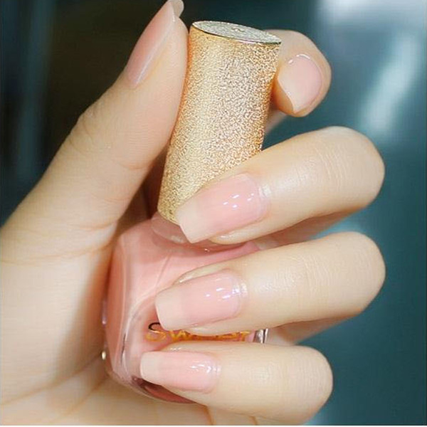 Wholesale- 1 Bottle Sweet Color Nail Polish 12ml Nude Pink Eco-friendly Nail Art Polish S338