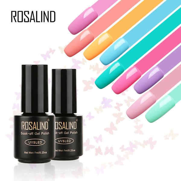 ROSALIND 7 ML Gel Nail Polish 31-58Color Soak-off LED UV Primer Nails Polish Lacquer Varnish For Nail Art