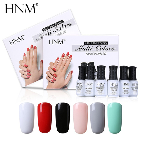 wholesale 6Pcs/Set 8ML UV Gel Nail Polish Stamping Set Nail Polish Gift Box Varnish Semi Permanent Solid Gelpolish DIY Nail Art Kit