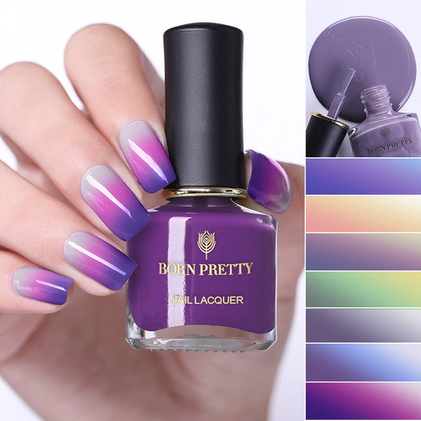 6ml Thermal Color Changing Nail Polish 3 Colors Nail Art Varnish Manicure for Salon Home DIY