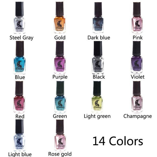 High Quality CRANEY Metallic Color Mirror Nail Polish 6 ML Long Lasting Nail Polish Girl Cute Nail Decoration Tools