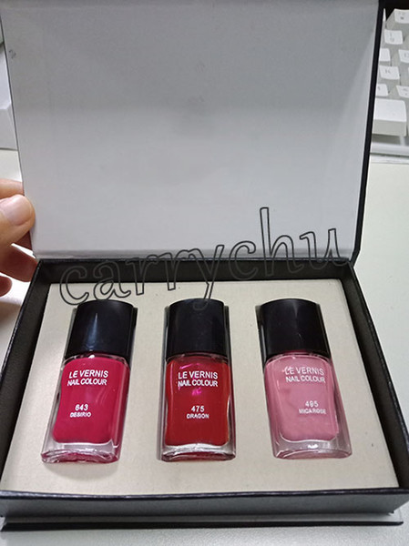 3pcs Nail Polish Set Nail Colour 495 Mica Rose+475 Dragon+ 643 Desirio Nail Polish Set J2102