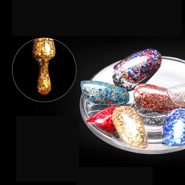 10ml Super Color Gel Paints Crystal Lacquer Nail Art Glitter Pearl Diamonds Soak off Platinum UV LED Gel Nail Polish