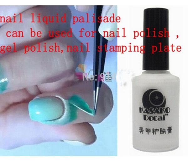 New Nail Polish Finger Skin Protected Gel Nail Polish Liquid Palisade Skin Liquid Gel Used for The Stamp Esmalte Pink White N001