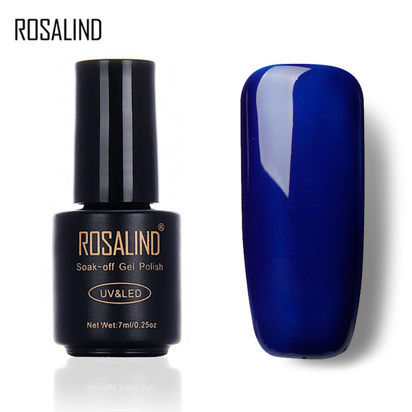 ROSALIND 7ML Popular Gel BLUE Color Series UV LED Varnish Gel Nail Polish Acrylic for Nail Polish Art 2017 Fashion