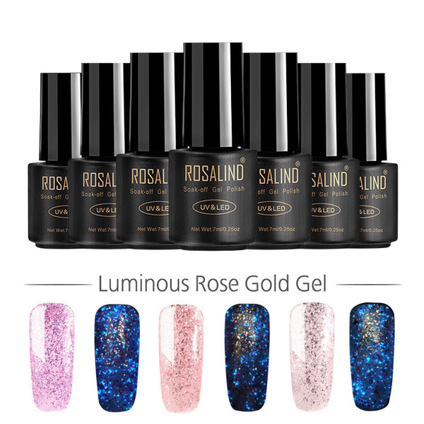 6 styles Starry sky Luminous Romantic Nail Polish Mini 7ml Waterproof Nail Art