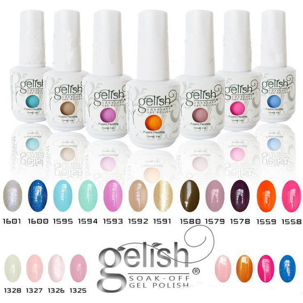 Top quality Harmony Gelish 440 Colors 15ml Gel Polish Nail Accessories UV Color Gel Soak Off Nail Gel for Fedex b331