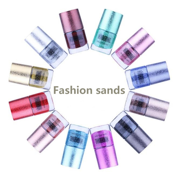 The new bright jinsha color nail polish is environmentally friendly, non-toxic and non-stripping gradient crystal sand nail polish lasts for