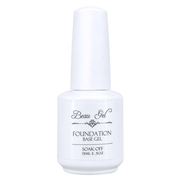 top base coat Beau 2pcs/lot 15ml Safe Semi Permanent Nail Varnish Top & Base Coat Gel Soak-Off Premier UV