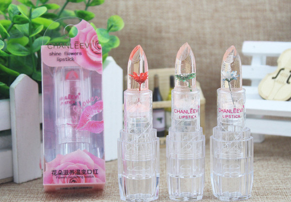 2018 New Lipstick Long Lasting Makeup Moisturizer Transparent Magic Temperature Flower Color Changing Lipstick Lip Kit DHL Freeshipping