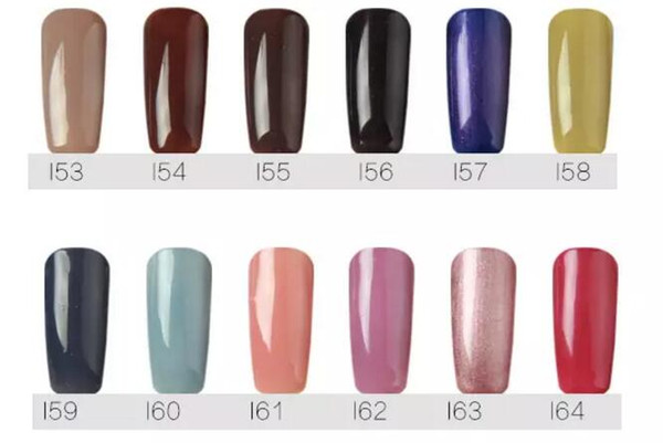 Free DHL 15ml Gelcolor Soak Off UV Gel Nail Polish Fangernail Beauty Care Product 160colors Choose For Nail Art Design 175 Colors jy258