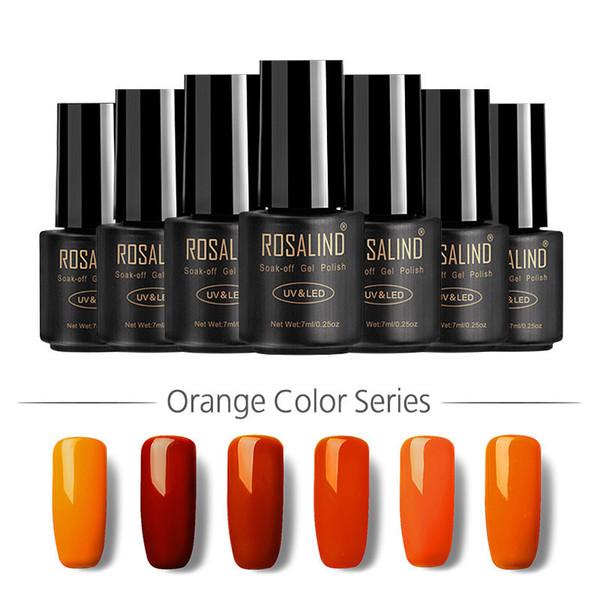 Pumpkin color orange yellow nail polish Polish elegant temperament pure solid color nail art