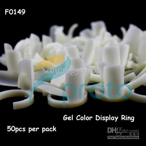 50 pcs Polish UV Gel Colour Pops Display Nail Art Ring Style Nail Tips Dropshipping [retail] SKU:F0149