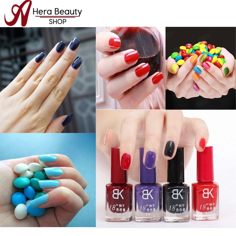 BK Nail polish 42 color bottle 18 seconds drying acrylic paint easy control gel fresh bluesky gel brand mini polish sweet color