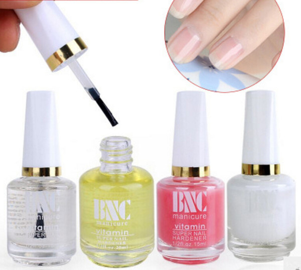 F1 G020 Nail Art BNC Nail Polish Armor Softener Brightening Oil Nutrition,Base,Nail Brightening Oil 4 Bottles Per Set