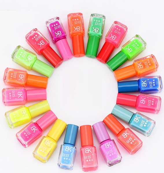 20 Candy Color Fluorescent Neon Luminous Noctilucent Nail Polish for Glow in Dark Nail Varnish Manicure Enamel For Bar Party wen5429