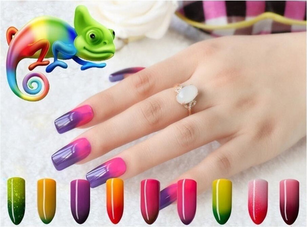 Durable In Use 10ml Chameleon Temperature Change Nails Gelpolish Color Changing Nail Polish 72 Colors UV Gel Varnish Soak-off