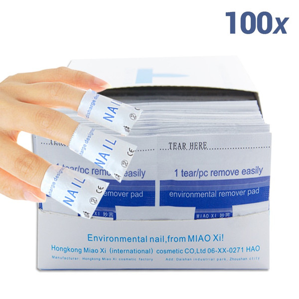 2015 nail polish remover 100Pcs/lot Nail Art gel polish Lacquer Easy cleaner gel nail Wraps UV Gel Remover Nails Care tools