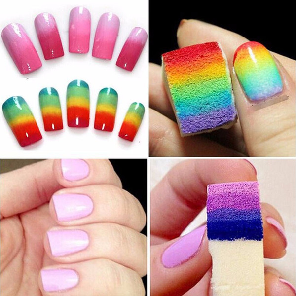 Bittb Salon Nail Sponges Magic Nail Polish Art Tools Acrylic Makeup Manicure Makeup Art Accessory File Stamp Stamping