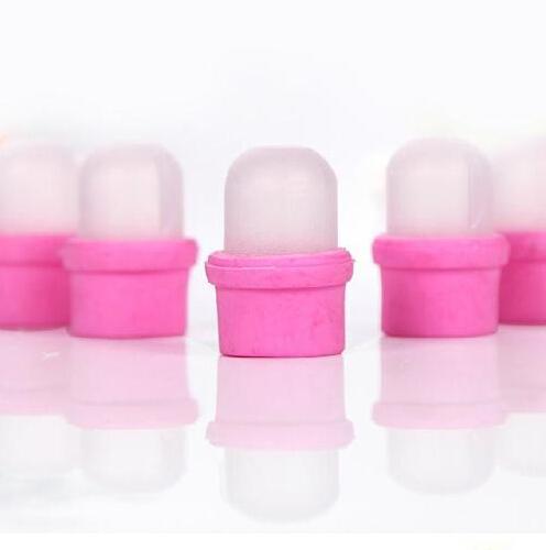 150pcs/lot! best High Quality Wearable Nail Soak Soaker Polish Remover DIY Acrylic UV Gel Cap Tip Set Nail Art Tool Pink Color