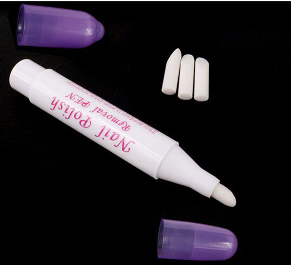 Polish Remover Nail Art Pen Varnish Corrector Makeup With Extra 3 Tips free shipping DHL 4006