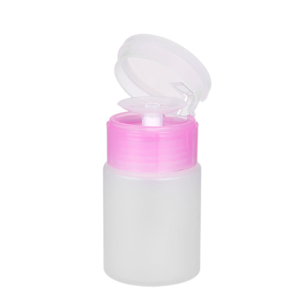 W4998 60ml Plastic Bottle Pump Dispenser Empty Nail Polish Remover Nail Manicure Make Up Cleaner Surtidor Plastico De La Bomba De La Botella