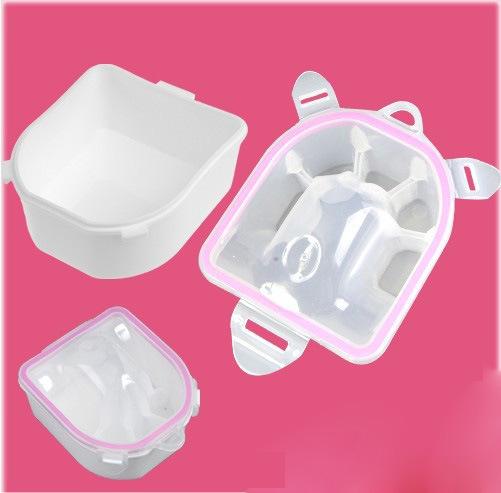 Nail tools supplies high-grade white double-layer toilet bowl holding a water bowl thickening wash water bowl Double layer / high temperatur