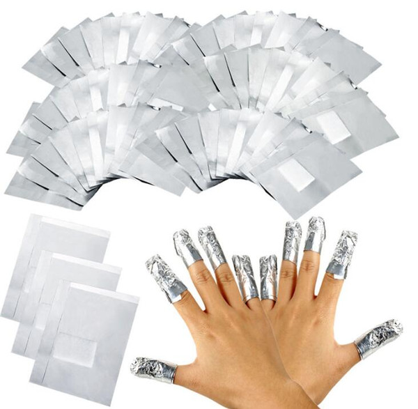 NEW ARRIVAL 100Pcs/Lot Aluminium Foil Nail Art Soak Off Acrylic Gel Polish Nail Removal Wraps Remover Makeup Tool Nail Carel